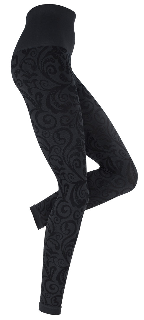 yenita® figurformende seamless Leggings mit Jacquard-Muster