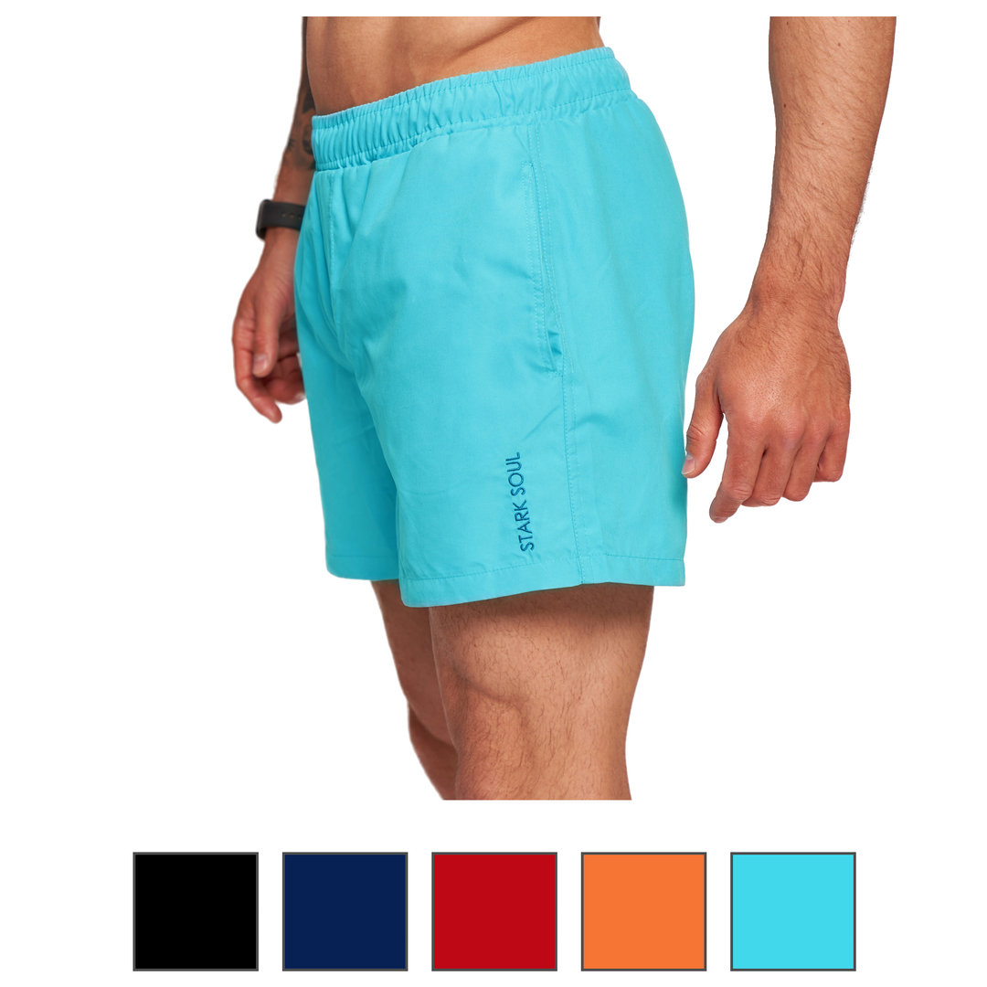 Stark Soul® Herren Badeshort mit Kordel und Taschen - Farbe wählbar