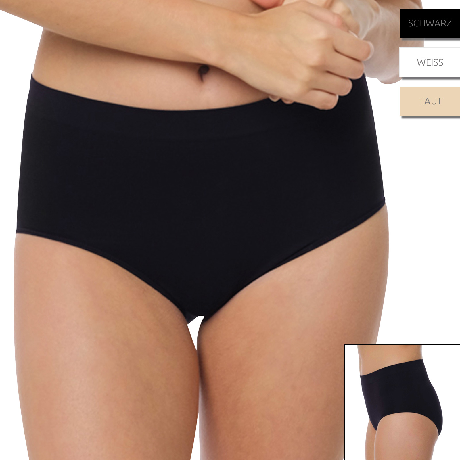 yenita® seamless Mikrofaser Taillenslip für Damen - Farbe wählbar