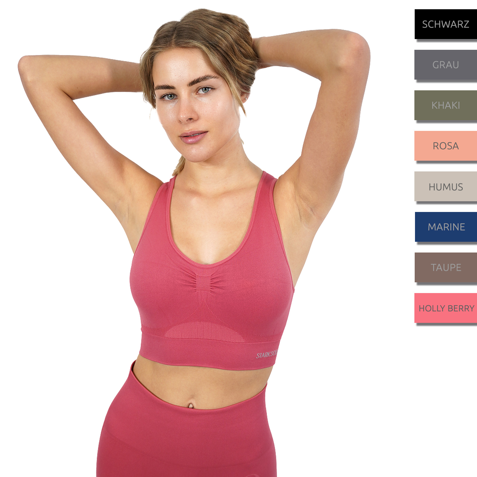 Stark Soul® seamless Mikrofaser Sport Bustier - Farbe wählbar