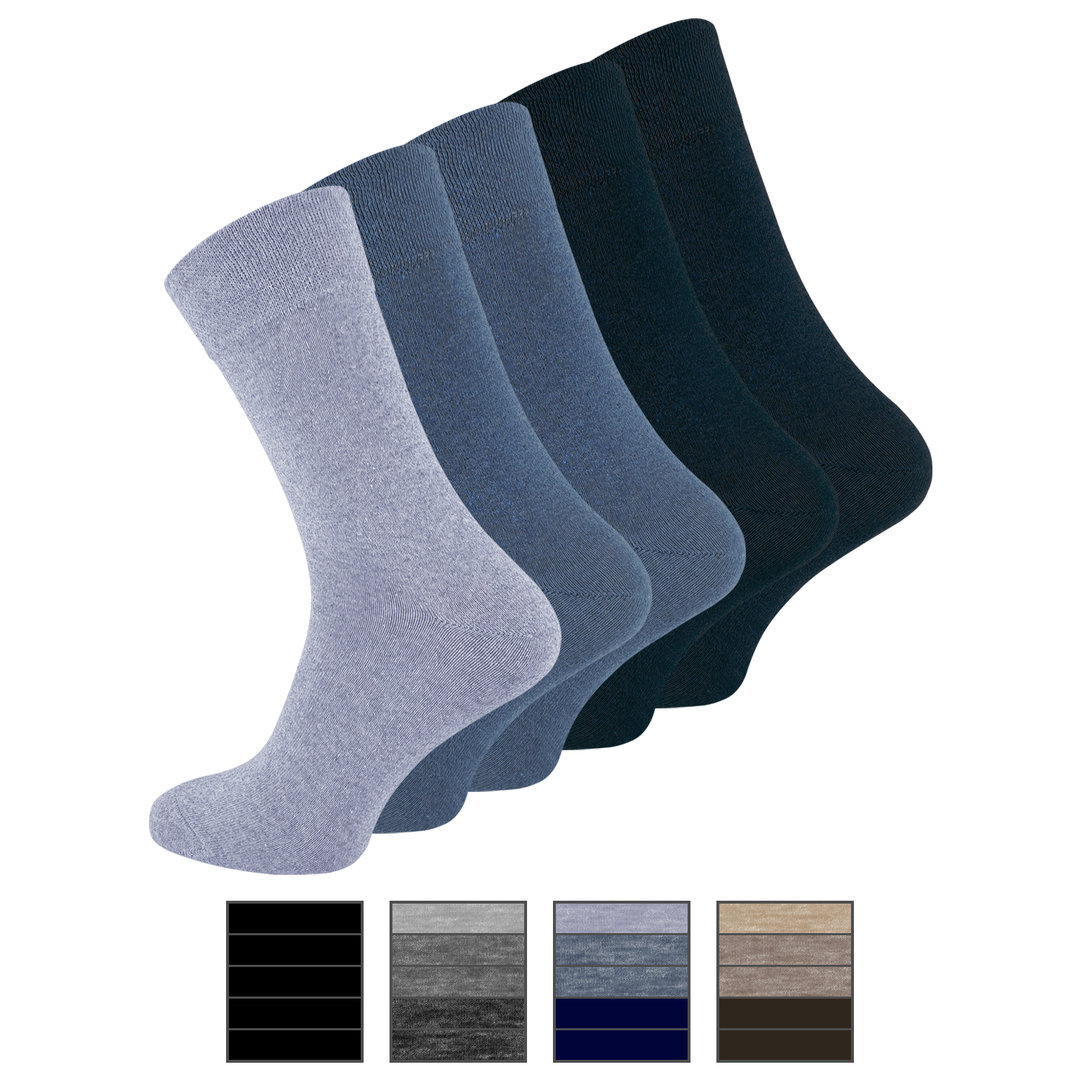 5er Pack Herren Business Socken "PRIME COTTON" - Farbe wählbar