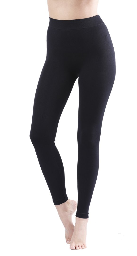 yenita® seamless Mikrofaser Leggings in schwarz