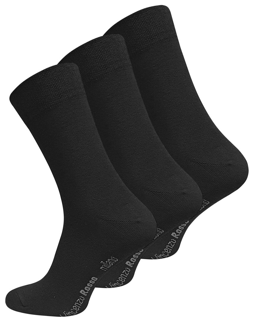Vincenzo Rosso® 3er Pack Herren Business Socken - Farbe wählbar