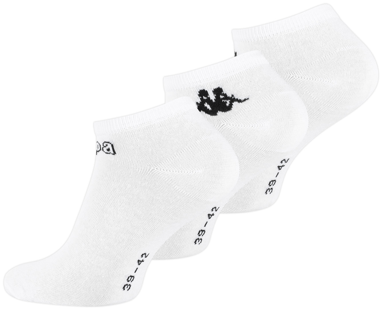 KAPPA® Herren Baumwoll Sneaker Socken in weiss