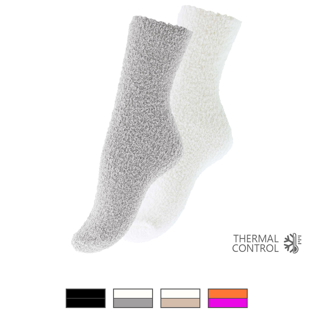 yenita® Kuschelsocken 2er Pack "Home Socks" - Farbe wählbar