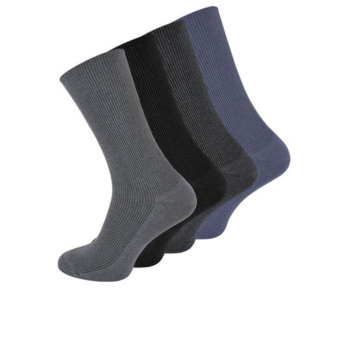 Herren Baumwoll Socken ohne Gummibund im Farbmix
