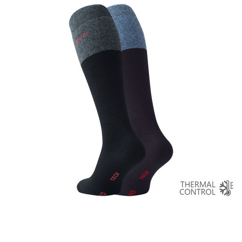 men full terry thermal knee socks "THERMO TECH"
