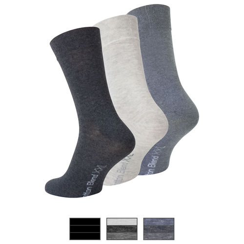 Herren Baumwoll Socken in Größe 47/50 - Farbe wählbar