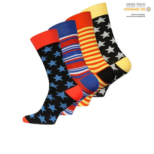 Vincent Creation® Herren Casual Socken "Stars & Stripes"
