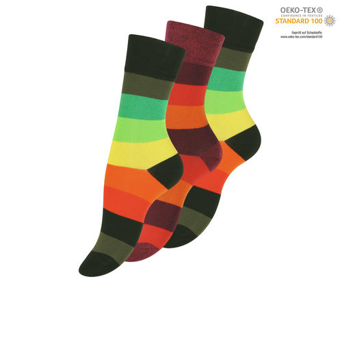 Vincent Creation® ladies casual socks "Rainbow"
