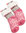 ladies home socks with snow flakes motif and anti slip sole