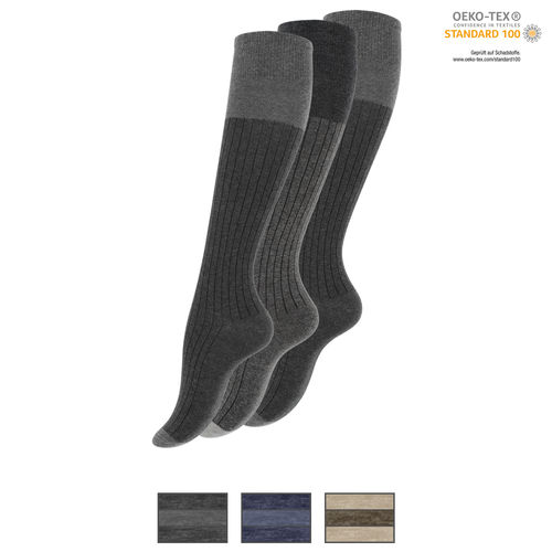 Vincent Creation® women cotton knee socks - color selectable