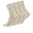 men cotton-linen socks "NATUR" in beige melange