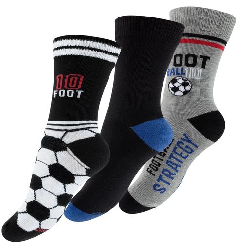 Kinder Baumwoll Socken mit Fußball-Motiven