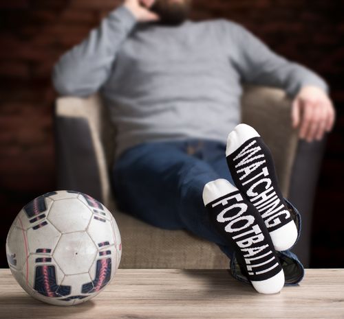 Clark Crown® men Under-Statement-Socks "WATCHING FOOTBALL"