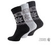 men terry thermal socks with ice crystal design
