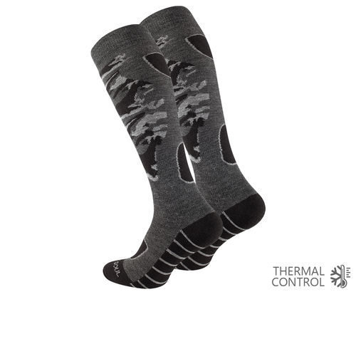 Stark Soul® men wintersport knee socks in camouflage design