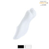 ladies cotton no show socks with anti slip silicon heel - color selectable