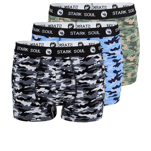 Stark Soul® men cotton pant in camouflage-design