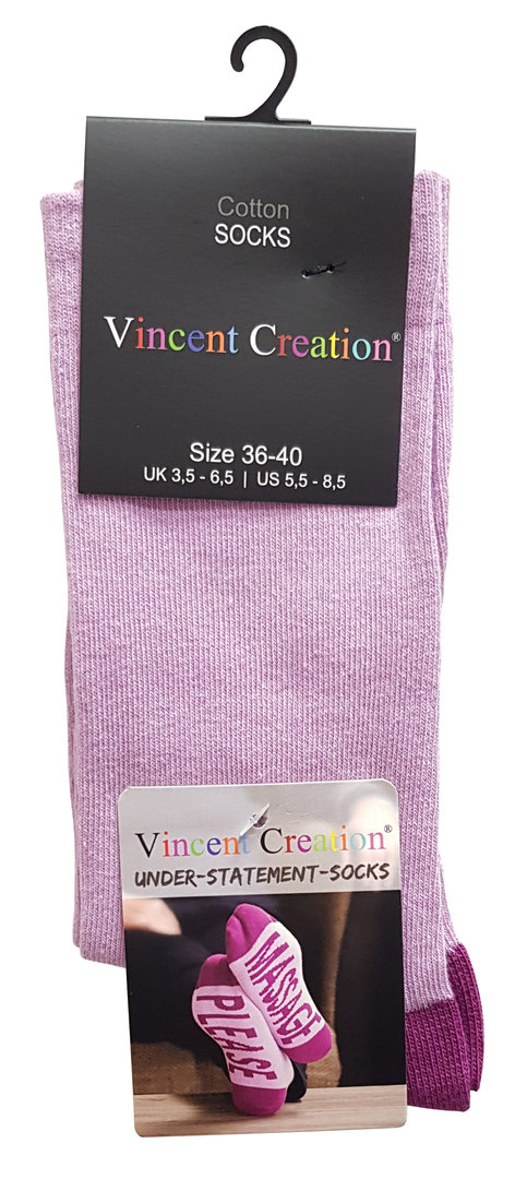 Vincent Creation Under-Statement-Socks "Massage Please!" Baumwolle Größe 36-40