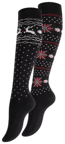 yenita® ladies knee socks with winter designs