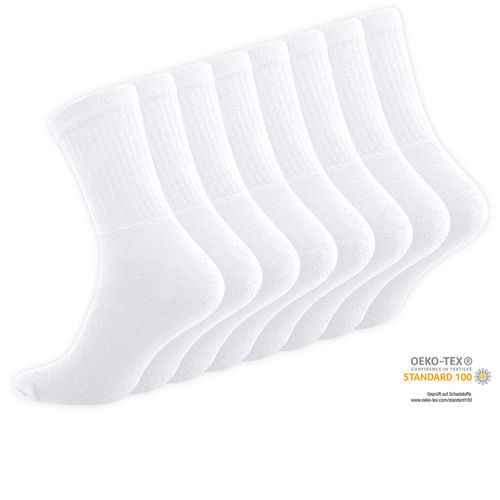 men cotton sport and leisure socks in white