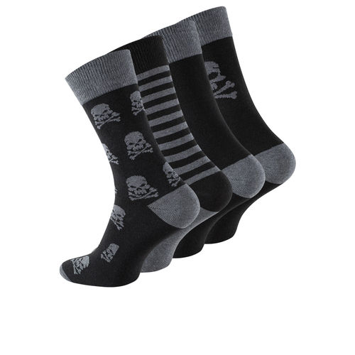 men cotton socks "SKULL" in skull design