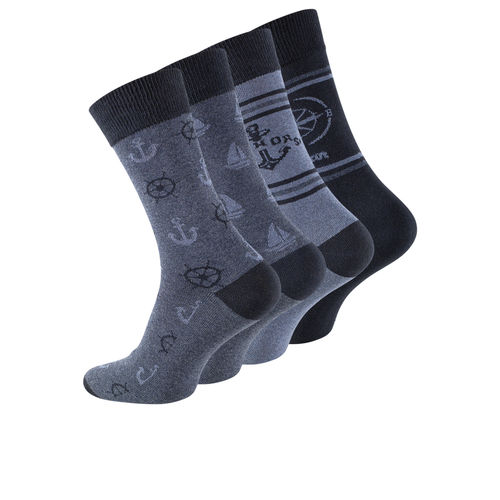 men cotton socks "MARITIM" with comfort elastic band