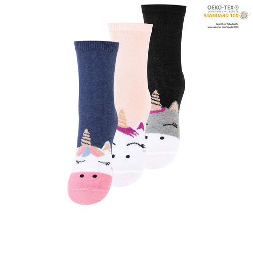 kids cotton socks with unicorn design
