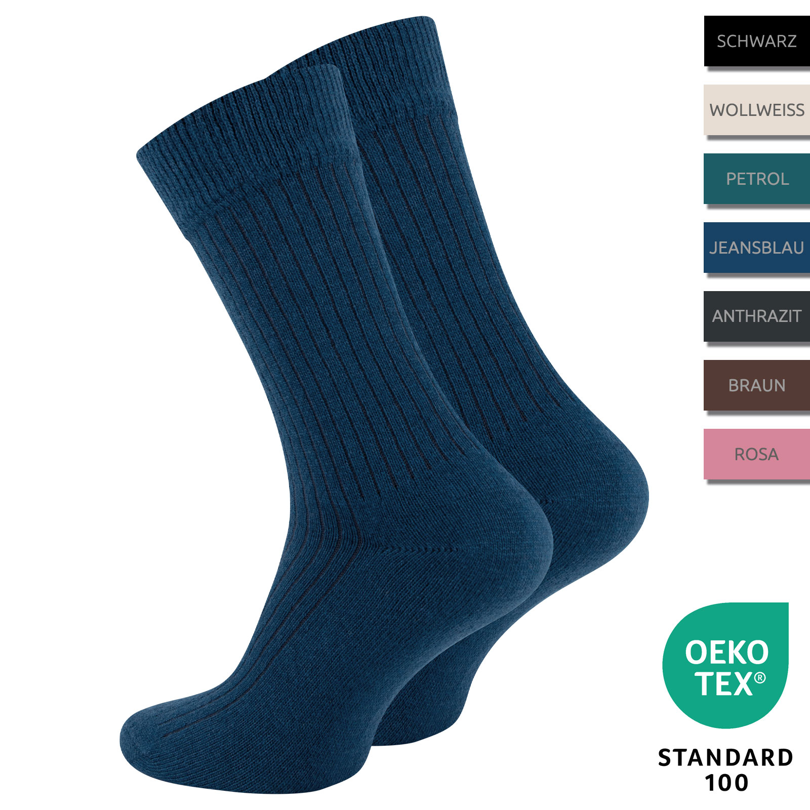 2er Pack Kaschmir-Merino Socken