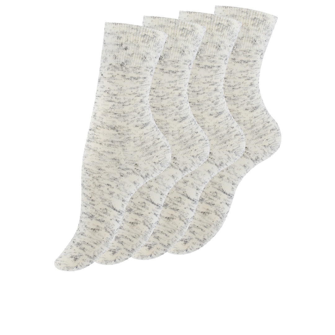 ladies socks 4Pack "ITALY MELANGE" beige melange