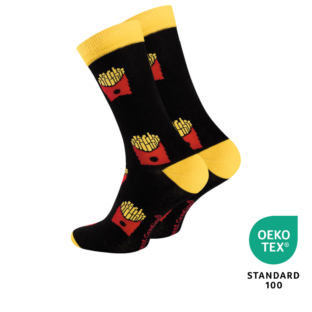 Vincent Creation® Unisex Casual Socken "Fries"